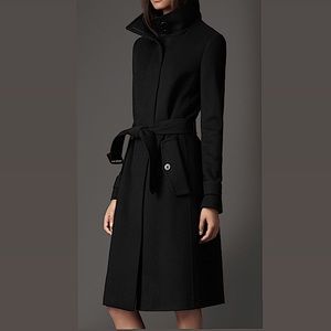 BURBERRY- WOOL & CASHMERE TRENCH STYLE COAT